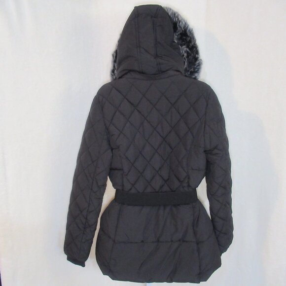 Royalty For Me Quilted Belted Puffer Coat with Removable Hood – Size Small - Picture 2 of 10